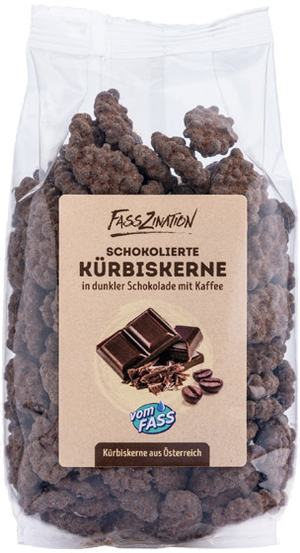 Kürbiskerne dragiert mit Kaffee
