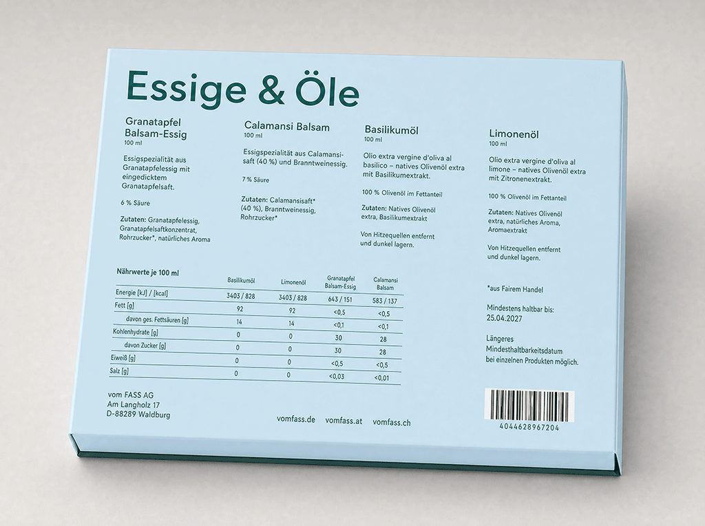 Geschenkset Essig und Öl
