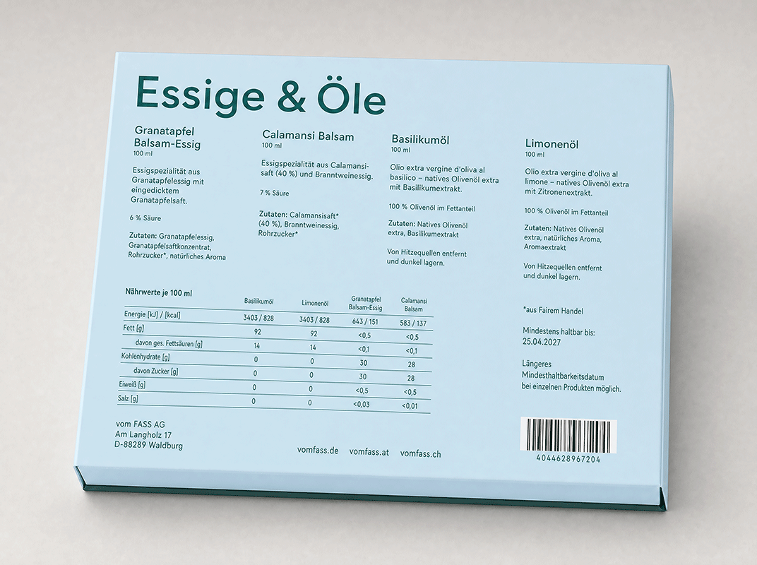 Geschenkset Essig und Öl