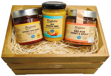 Geschenkset BBQ - Holzkiste
