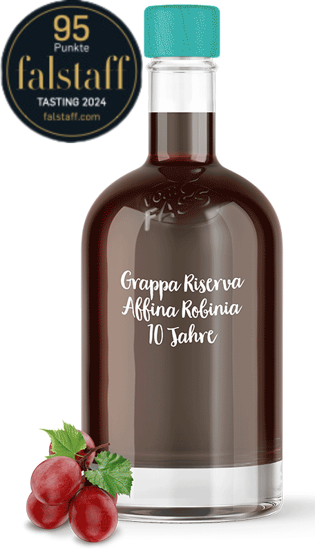 Grappa Riserva Affina Robinia, 10 Jahre gereift