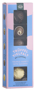 
                                Trüffelvielfalt, mit Alkohol
                            