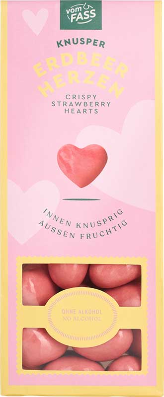 Knusper-Erdbeerherzen