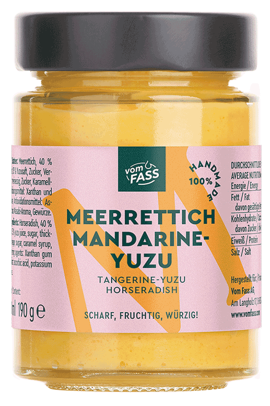 
                                Meerrettich-Mandarine-Yuzu Sauce
                            