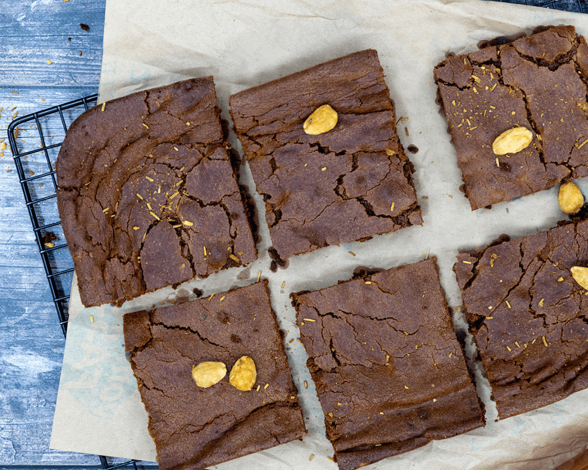 Brownies mit Kakaofrucht Balsam-Essig