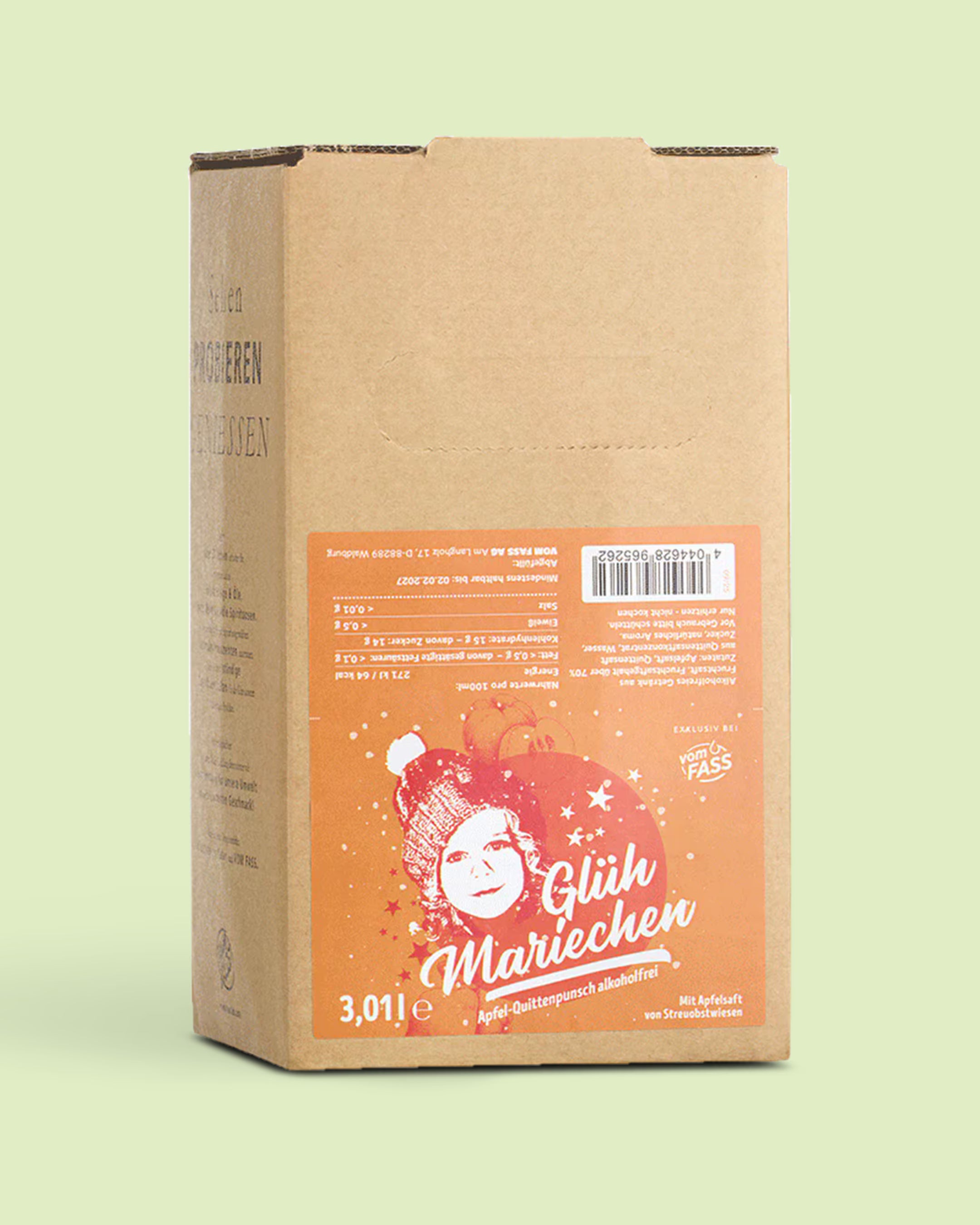 Glüh-Mariechen Apfel-Quittenpunsch alkoholfrei 3,01 Liter Bag in Box