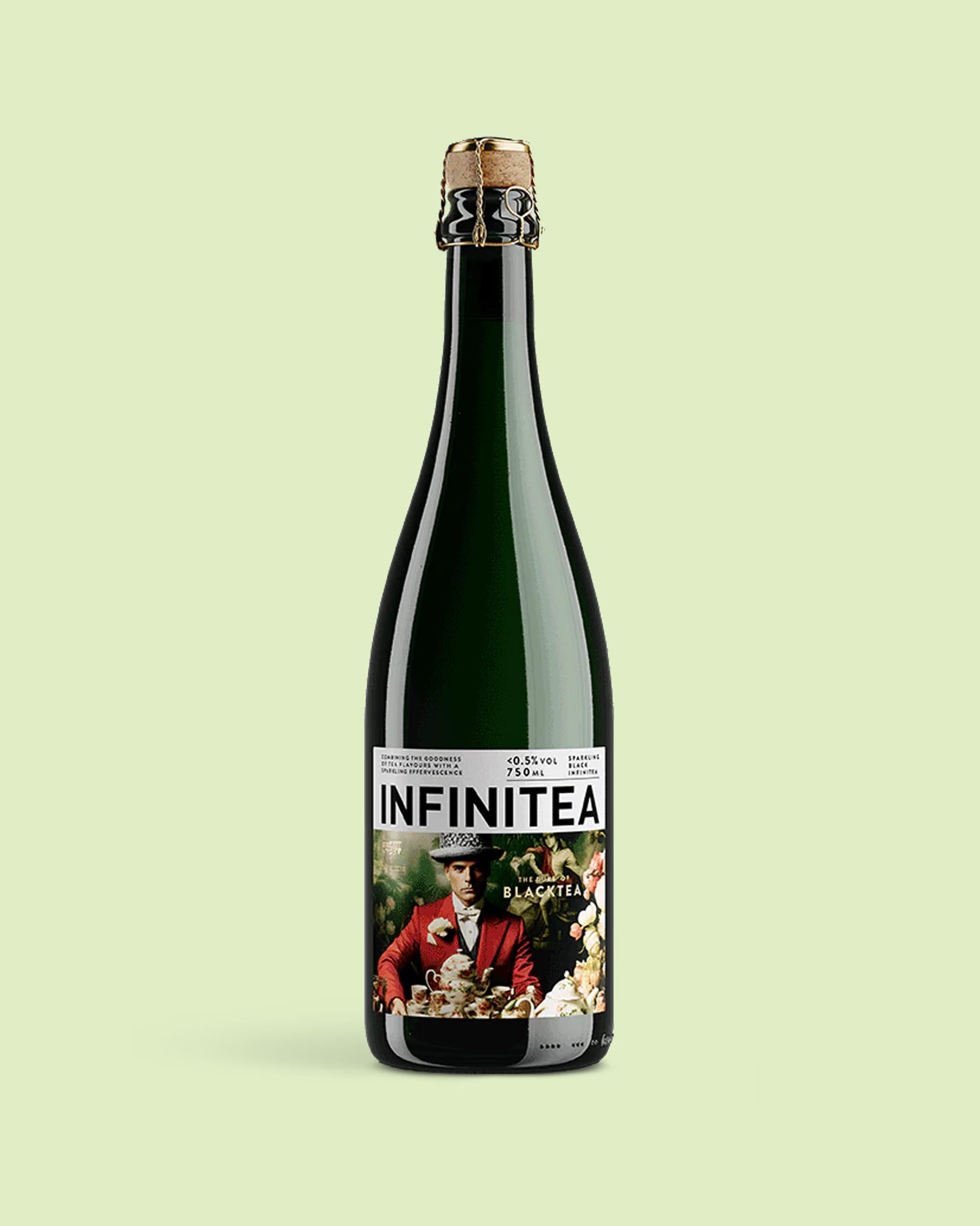 Infinitea Blacktea - Aromatisiertes alkoholfreies Getränk mit Kohlensäure