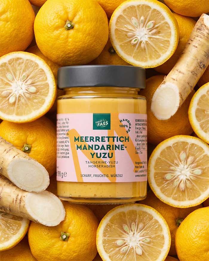 Meerrettich-Mandarine-Yuzu Sauce