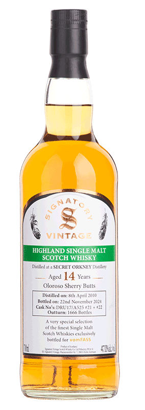
                                Highland Single Malt Scotch Whisky Distilled at a Secret Orkney (HP) Distillery 14 Jahre (700 ml)
                            